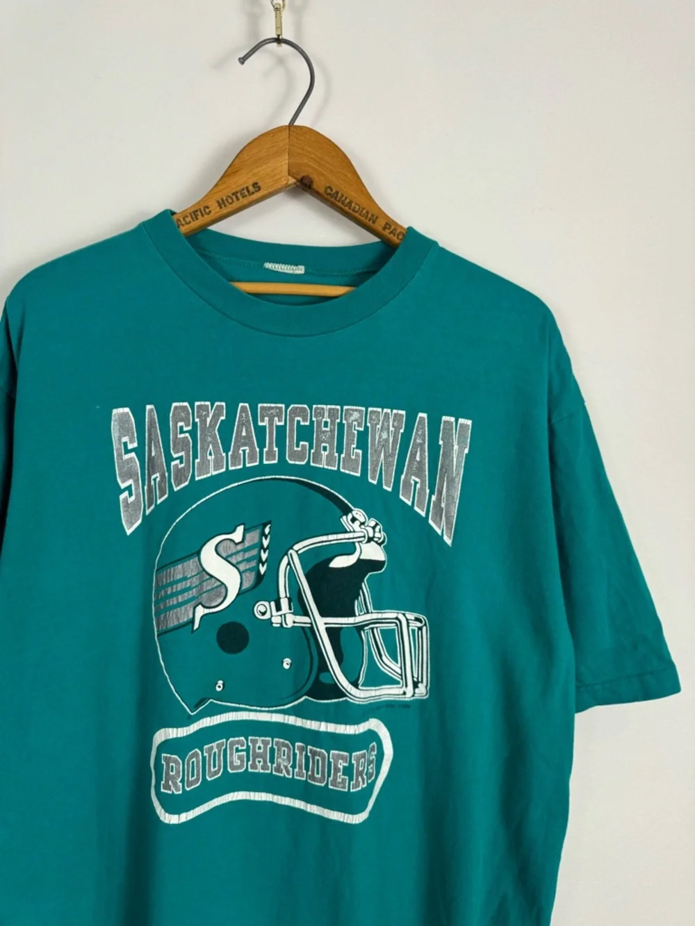Vintage 80s Saskatchewan Roughriders Shirt - Picture 4 of 6